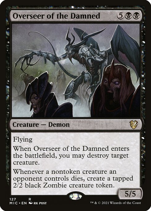 Magic the Gathering Card - Overseer of the Damned - MTG Circle