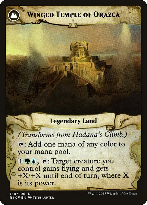 Magic the Gathering Card - Winged Temple of Orazca - MTG Circle