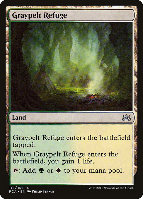 Magic the Gathering Card - Graypelt Refuge - MTG Circle