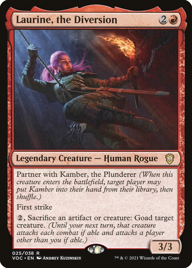Magic the Gathering Card - Laurine, the Diversion - MTG Circle