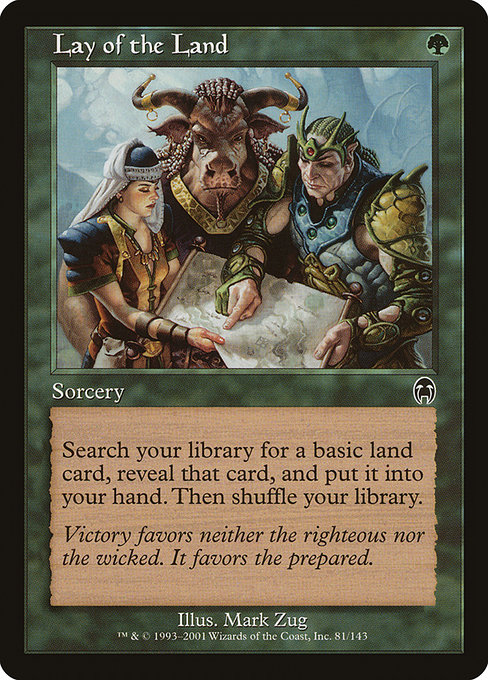 Magic the Gathering Card - Lay of the Land - MTG Circle