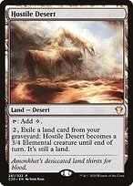 Magic the Gathering Card - Hostile Desert - MTG Circle
