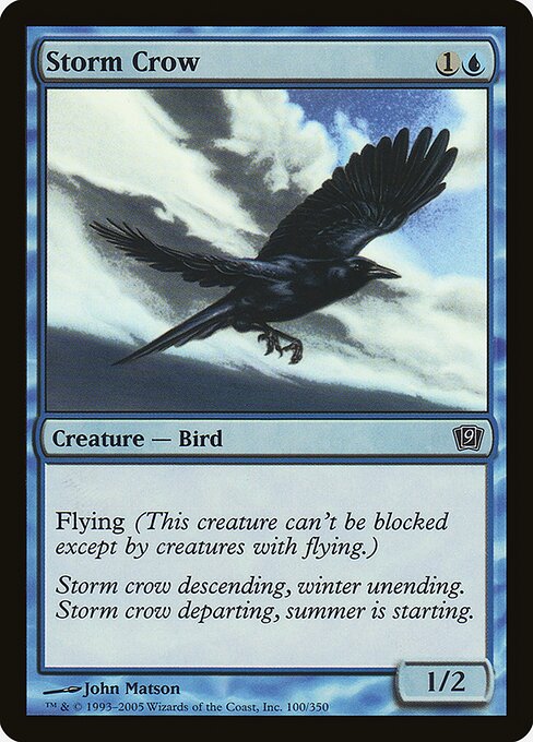 Magic the Gathering Card - Storm Crow - MTG Circle