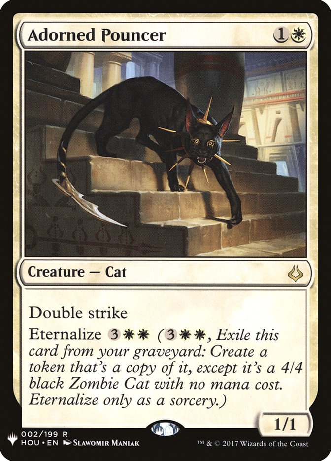 Magic the Gathering Card - Adorned Pouncer - MTG Circle