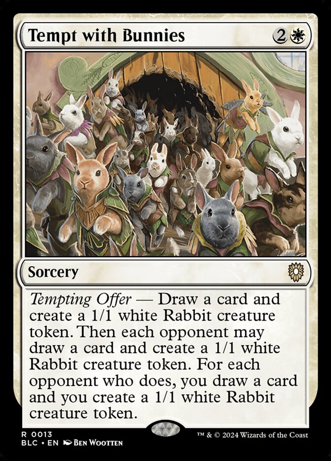 Magic the Gathering Card - Tempt with Bunnies - MTG Circle