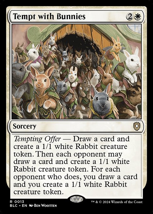 Magic the Gathering Card - Tempt with Bunnies - MTG Circle