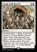 Magic the Gathering Card - Tempt with Bunnies - MTG Circle