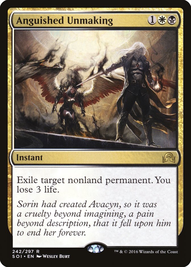 Magic the Gathering Card - Anguished Unmaking - MTG Circle