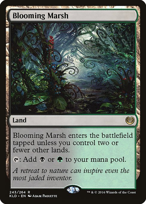 Magic the Gathering Card - Blooming Marsh - MTG Circle