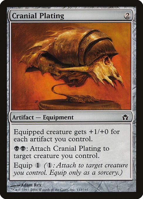 Magic the Gathering Card - Cranial Plating - MTG Circle