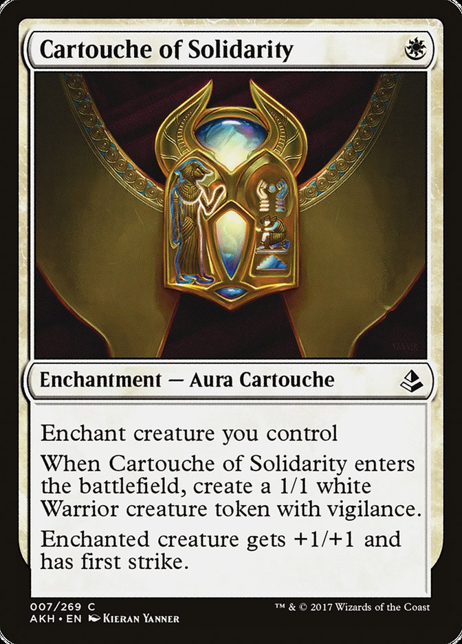 Magic the Gathering Card - Cartouche of Solidarity - MTG Circle