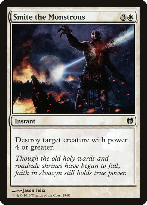 Magic the Gathering Card - Smite the Monstrous - MTG Circle
