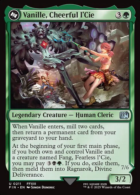 Magic the Gathering Card - Vanille, Cheerful l'Cie - MTG Circle