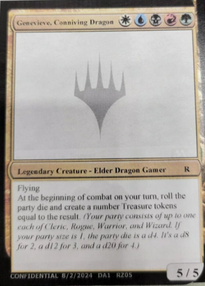 Magic the Gathering Card - Genevieve, Conniving Dragon - MTG Circle
