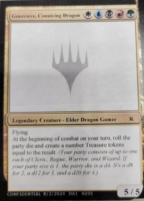 Magic the Gathering Card - Genevieve, Conniving Dragon - MTG Circle