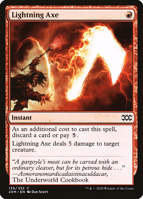 Magic the Gathering Card - Lightning Axe - MTG Circle