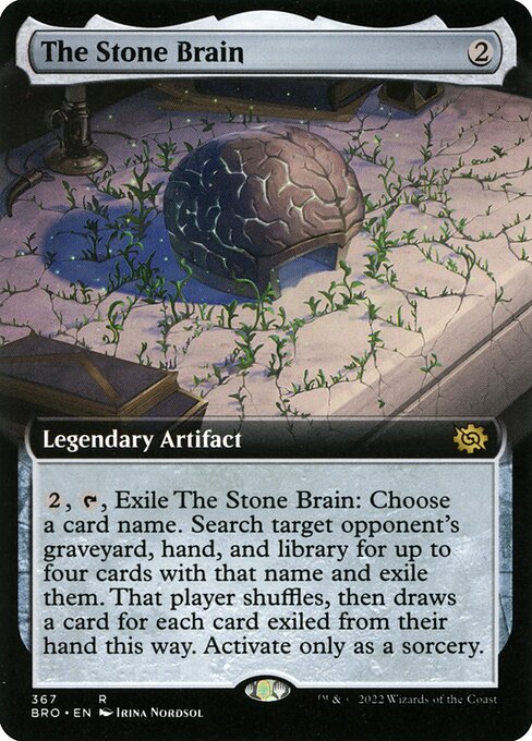 Magic the Gathering Card - The Stone Brain - MTG Circle