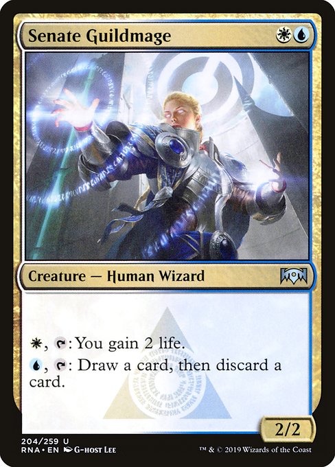 Magic the Gathering Card - Senate Guildmage - MTG Circle