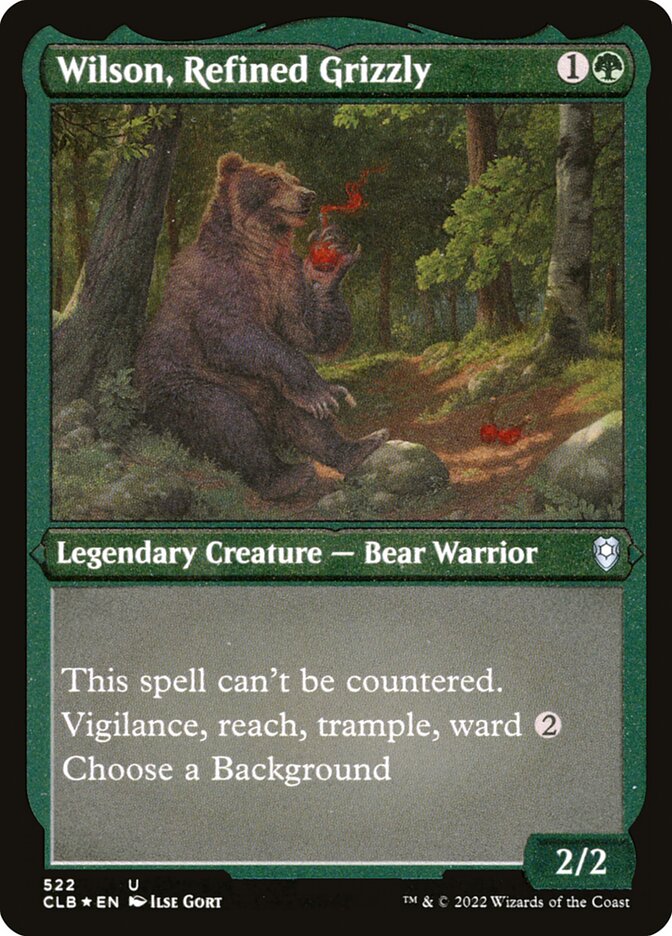 Magic the Gathering Card - Wilson, Refined Grizzly - MTG Circle