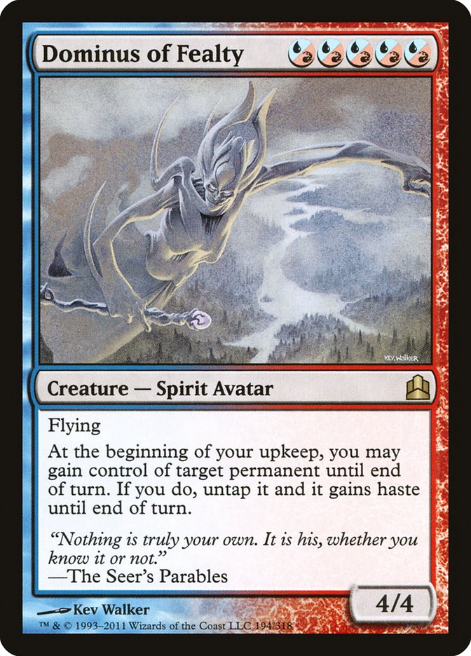 Magic the Gathering Card - Dominus of Fealty - MTG Circle