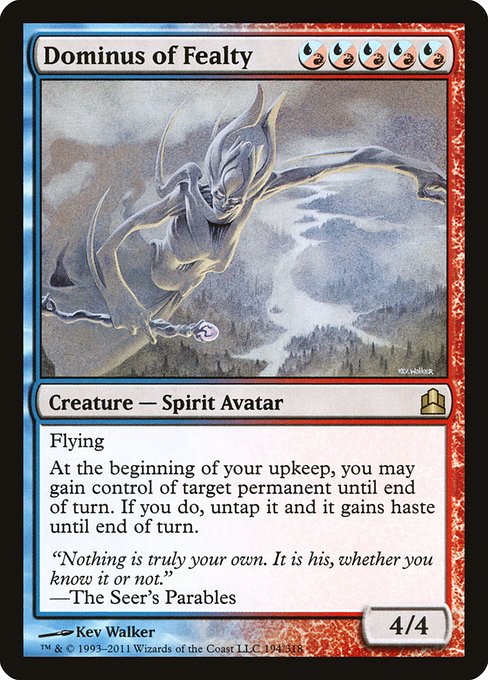 Magic the Gathering Card - Dominus of Fealty - MTG Circle