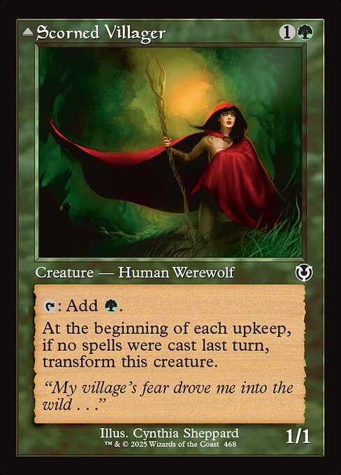 Magic the Gathering Card - Scorned Villager - MTG Circle
