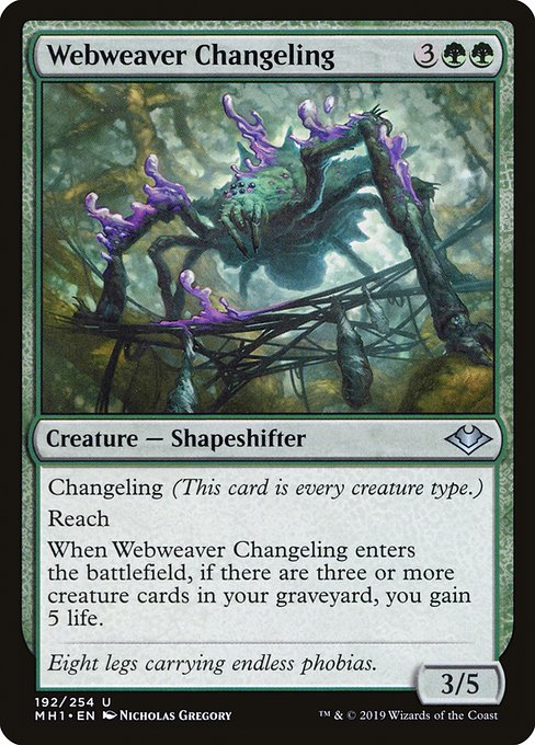 Magic the Gathering Card - Webweaver Changeling - MTG Circle