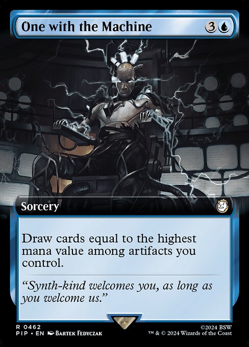 Magic the Gathering Card - One with the Machine - MTG Circle
