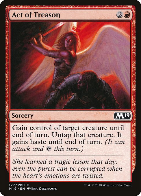 Magic the Gathering Card - Act of Treason - MTG Circle