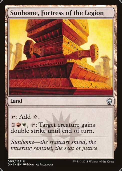 Magic the Gathering Card - Sunhome, Fortress of the Legion - MTG Circle