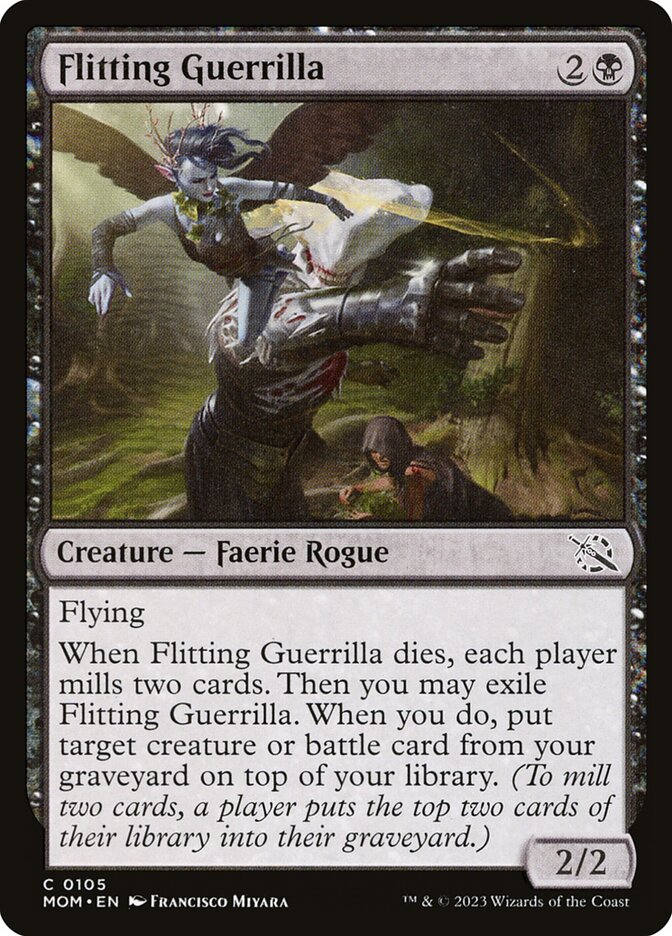 Magic the Gathering Card - Flitting Guerrilla - MTG Circle