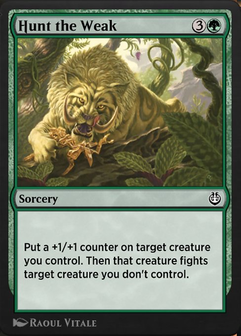 Magic the Gathering Card - Hunt the Weak - MTG Circle