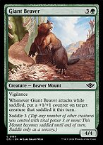 Magic the Gathering Card - Giant Beaver - MTG Circle