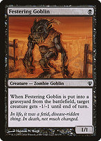 Magic the Gathering Card - Festering Goblin - MTG Circle