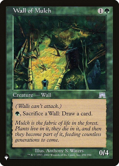 Magic the Gathering Card - Wall of Mulch - MTG Circle