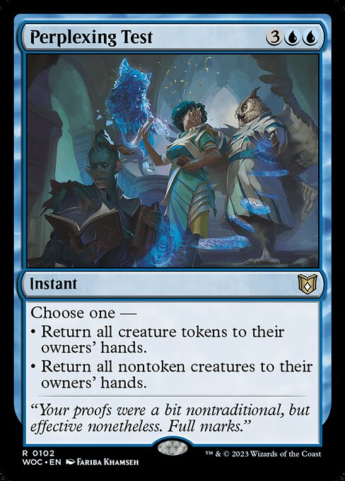 Magic the Gathering Card - Perplexing Test - MTG Circle