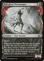 Magic the Gathering Card - Kolaghan Warmonger - MTG Circle