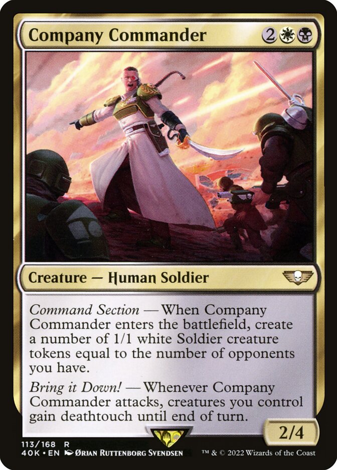 Magic the Gathering Card - Company Commander - MTG Circle