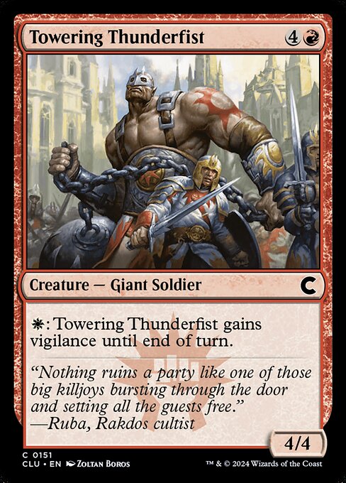 Magic the Gathering Card - Towering Thunderfist - MTG Circle