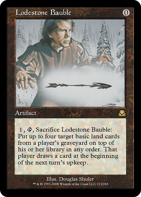 Magic the Gathering Card - Lodestone Bauble - MTG Circle