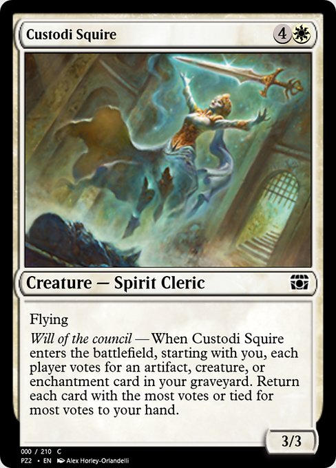 Magic the Gathering Card - Custodi Squire - MTG Circle