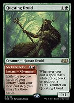 Magic the Gathering Card - Questing Druid // Seek the Beast - MTG Circle