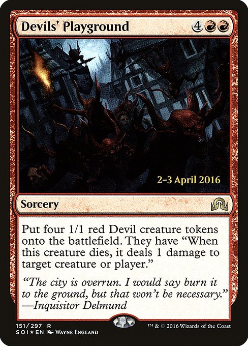 Magic the Gathering Card - Devils' Playground - MTG Circle