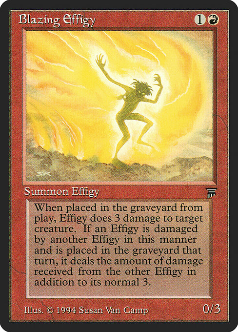 Magic the Gathering Card - Blazing Effigy - MTG Circle