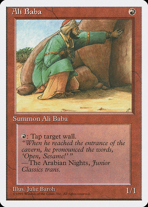 Magic the Gathering Card - Ali Baba - MTG Circle