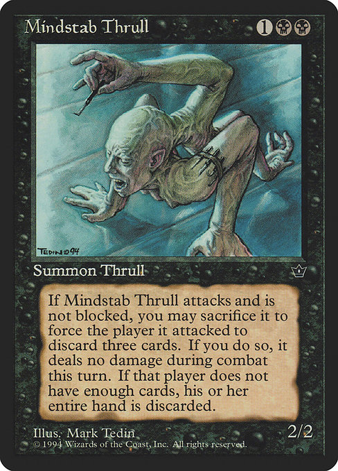 Magic the Gathering Card - Mindstab Thrull - MTG Circle
