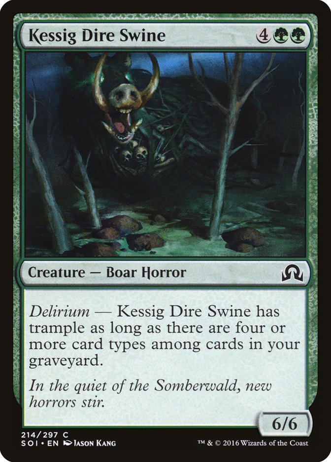 Magic the Gathering Card - Kessig Dire Swine - MTG Circle
