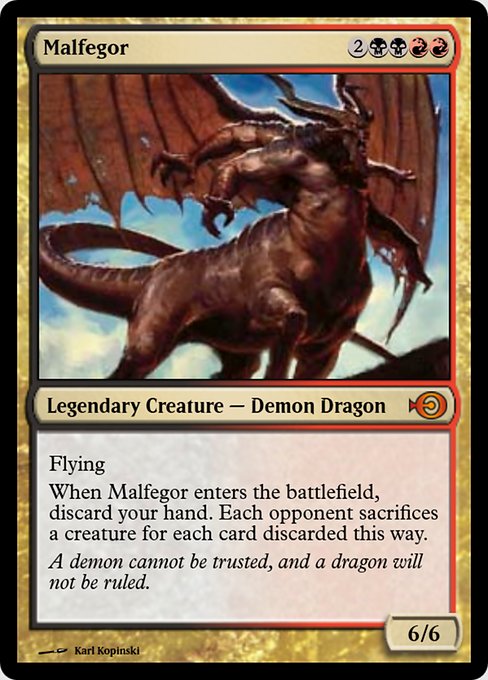 Magic the Gathering Card - Malfegor - MTG Circle
