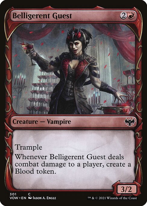 Magic the Gathering Card - Belligerent Guest - MTG Circle