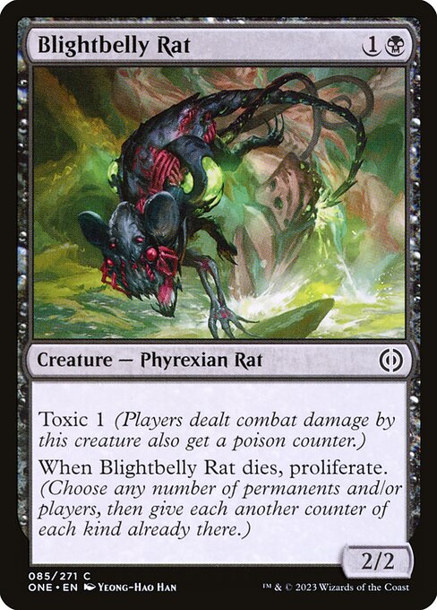 Magic the Gathering Card - Blightbelly Rat - MTG Circle